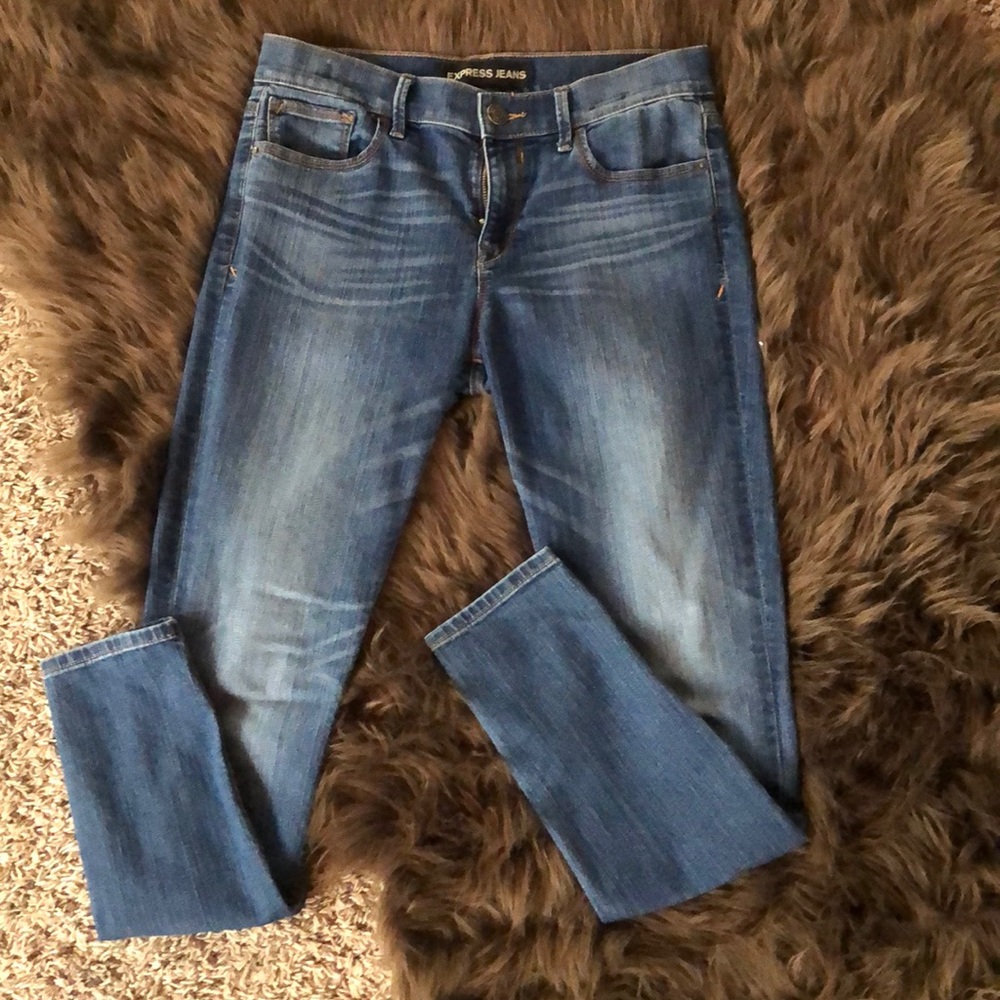 Express mid rise jeans